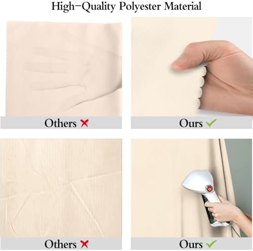 Cream Photography Backdrop for Photoshoot, Fabric 6x9ft - Image 6