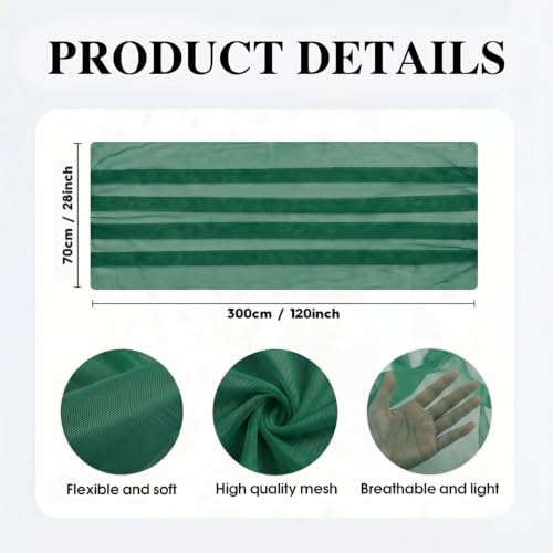 Artoid Mode Dark Green Gauze Table Runner 28x120Inch, Seasonal Sheer Kitchen Dining Holiday Wedding Birthday Baby Shower Table Decor for Home Party - Image 5
