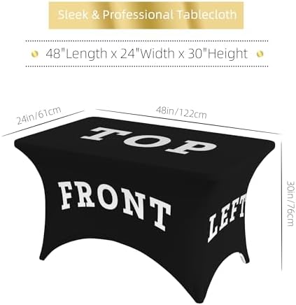 Custom Table Cloth with Business Logo Add Your Text Picture Name Logo Personalized Table Cloth Customized Tablecloths for Business Decor Birthday Party Wedding Decor - 8 FT - Image 5