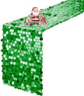 VHH Sequin Table Runner 12 x 108 inches Grass Green Table Runner, Glitter Runner for Party Wedding Birthday, Party Spring Easter Rustic, Birthday Supplies Decorations (1 Pack). by VHH