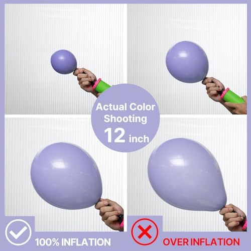 PartyWoo Dusty Purple Balloons 140pcs Lavender Lilac Boho Neutral Color - Image 4