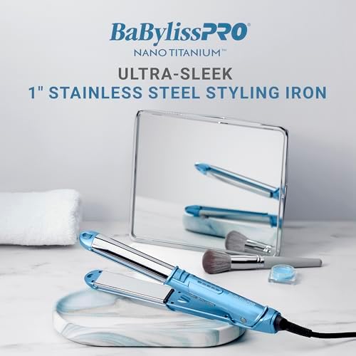 BaBylissPRO Ultra Sleek Styling Iron, 3-in-1 Flat Iron, Curler, Waver, 1" - Image 2
