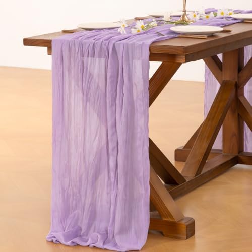 Cheesecloth Table Runner Fall Boho Wedding Birthday Party Home Decor - Image 5