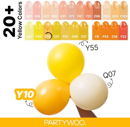 PartyWoo Orange fall Latex Helium Balloons 50pcs Color 12 Inch - Image 5