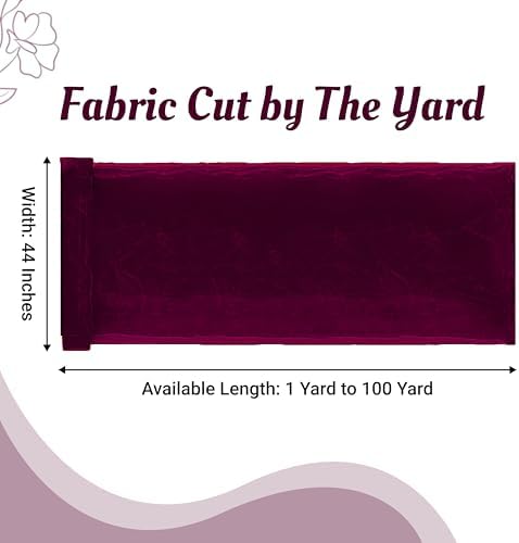 90 Yard Organza Fabric 44" Wide for Wedding Event Décor - Wine - Image 2