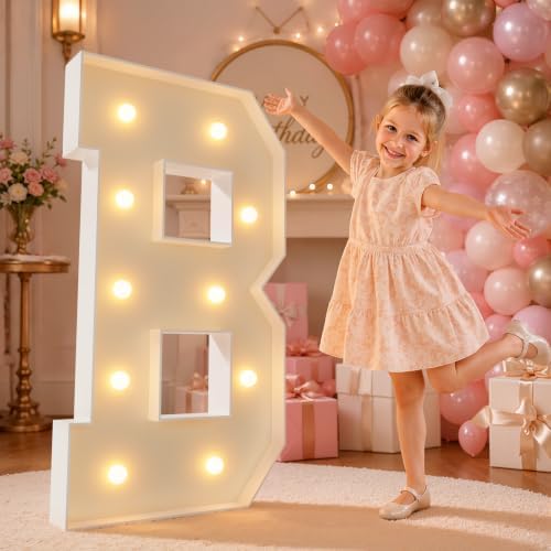 imprsv 4FT Marquee Letters Large Light Up Letters B for Party Decor by Letsmakeitimpressive