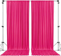 AK TRADING CO. 10 feet x 10 feet Polyester Backdrop Drapes Curtains Panels with Rod Pockets - Wedding Ceremony Party Home Window Decorations - Fuchsia by Fabrics%7CEventDecor%7CCrafts%7CUpholsteryFoam