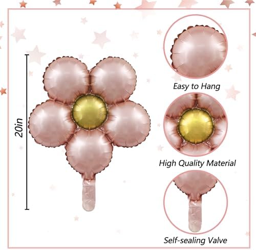 Holkcog Flower Birthday Party Decorations for Girl, Pink Flower Party - Image 6