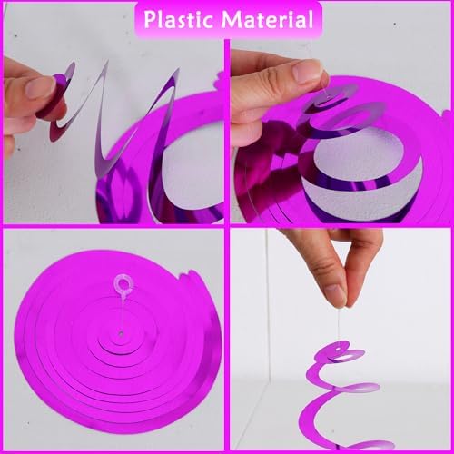BEISHIDA 30Pcs Blue Gold Silver Hanging Swirls Wedding Christmas Supplies - Image 3