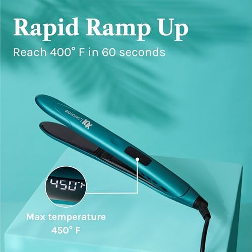 Bio Ionic 10X Styling Iron Hair Straightener with 1" Sonic Vibrating Plates - Image 5
