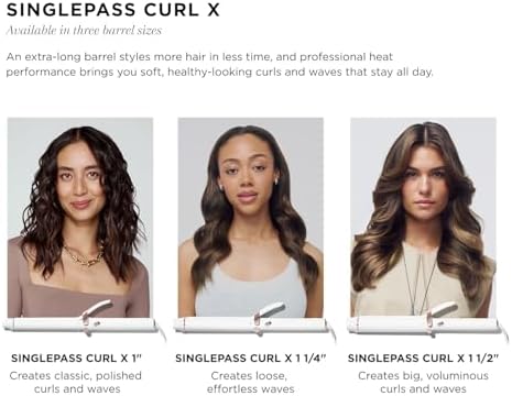T3 SinglePass Curl X Extra-Long Barrel Curling Iron & Curling Wand, Hair Curler with 9 Heat Settings, Korean Ceramic & ProGlide Clip for Curls, Waves & Shine on Fine, Medium & Thick Hair - Image 4
