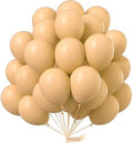 PartyWoo Nude Balloons 50pcs Apricot Fall Neutral Color 12 Inch by PartyWoo