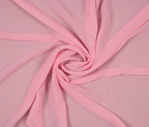80 Yard Chiffon Fabrics, 44" Wide, Lightweight, Sheer – Dusty Rose - Image 3