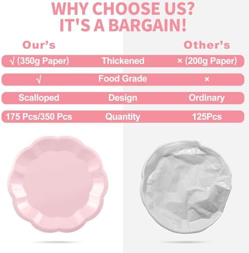 350 Pcs Baby Gender Reveal Party Supplies Include Blue and Pink Tableware - Image 5