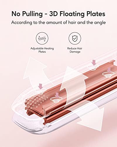 Wavytalk Hair Straightener, 100% Pure Titanium Flat Iron Hair Straightener Dual Voltage Creates Silky Hair Instantly, 1 Inch Flat Iron 170℉-450℉ - Image 4