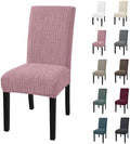 Super Stretch Chair Covers for Dining Chairs Set of 4, Pink by CYCMACOHOME