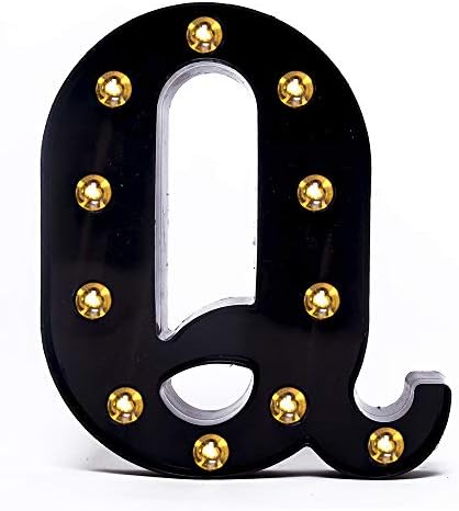 Foaky Black LED Marquee Number Lights Sign Light Up Marquee Number Lights Sign for Night Light Wedding Birthday Party Battery Powered Christmas Lamp Home Bar Decoration by Foaky