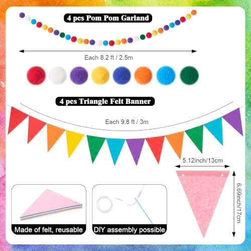 TaoBary Rainbow Party Decoration for Birthday Wedding Decor - Image 6