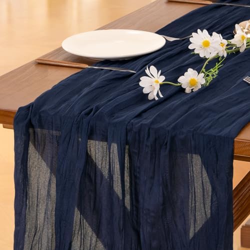 Cheesecloth Table Runner Fall Boho Wedding Birthday Party Home Decor - Image 2