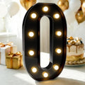 Pooqla Large Black Light Up Numbers 0 Birthday Decorations for Boys by Pooqla