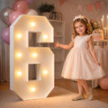 imprsv 3FT Marquee Numbers, Light Up Numbers for 16th 60th Birthday Decorations Anniversary Party Decor, Number 6 Light Up Number, Pre-Cut Foam Board Kit by Letsmakeitimpressive