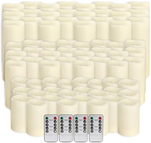 72-Pack LED Flameless Candles with Remote Control - Perfect for Home, Parties, and Special Occasions - Create a Magical Ambiance Effortlessly(Three Sizes) - Image 2