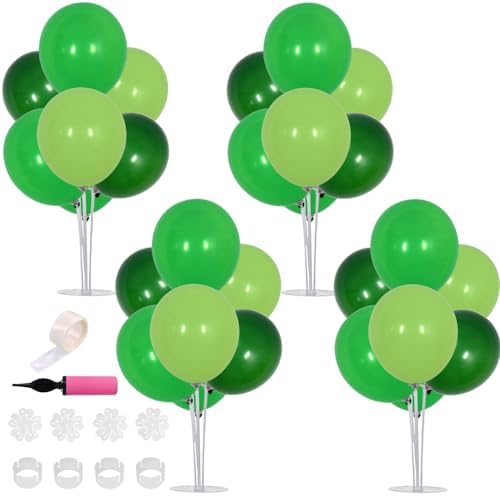 TONIFUL 4 Set Green Balloon Stand Balloon Centerpiece for Table Decorations by TONIFUL