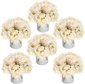 Champagne Flower Table Centerpieces - Set of 6 by DIYDOFUN