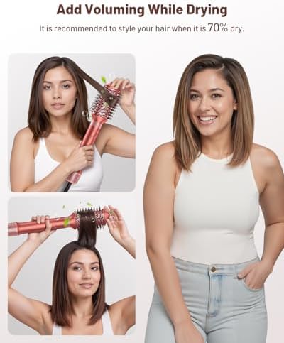 HITTIONA High-Speed Hair Dryer Brush - Hot Air Styler Multi Hair Styler - Image 4