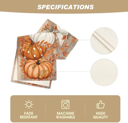 Artoid Mode 210 GSM Fall Table Runner Home Party Decor 13x90 Inch - Image 5
