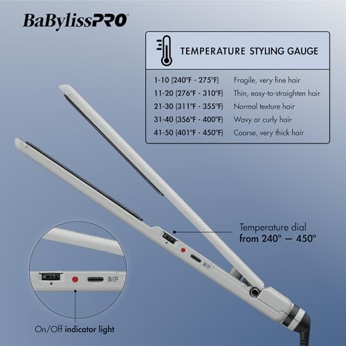 BabylissPRO Nano Titanium Ultra-Thin Hair Straightener, Professional Flat Iron, 5-Inch Extended Plates for Faster Straightening, for All Hair Types - Image 4