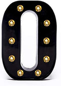 Foaky Black LED Marquee Number Lights Sign Light Up Marquee Number Lights Sign for Night Light Wedding Birthday Party Battery Powered Christmas Lamp Home Bar Decoration by Foaky
