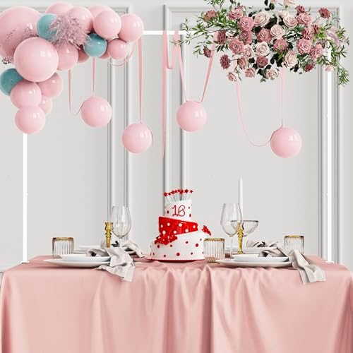 Fomcet Over The Table Rod Stand with Clamps White Adjustable Table Arch by Fomcet