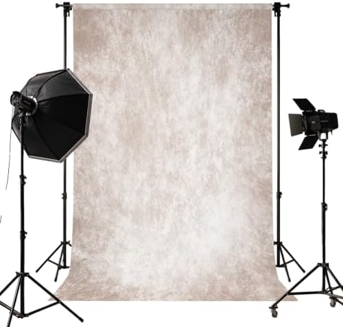 8x10FT Beige Abstract Photography Backdrop for Photoshoot, No Stand by Unknown