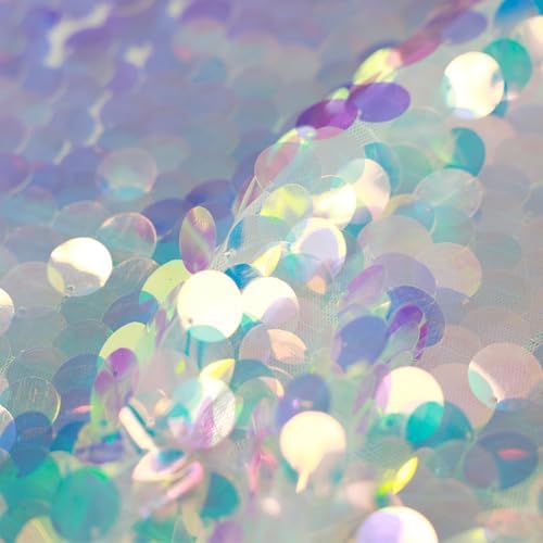 6 Pack Mermaid Party Table Runner 12 x 84 Inches Mermaid Tail Scales Sequin Table Runner Glitter Holographic Table Cover for Birthday Party Ocean Decorations - Image 4