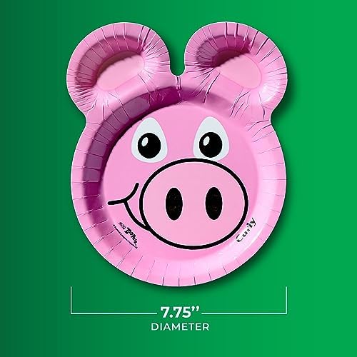 Hefty Zoo Pals Party Edition Paper Plates for Kids, Assorted Animal Designs, 7.75 Inches with Two Dipping Compartments, Multi-Color, 20 Count (Pack of 10) - Image 4