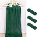 Emerald Green Christmas Cheesecloth Table Runner Home Decor 10ft, 3 Pack by MLMC