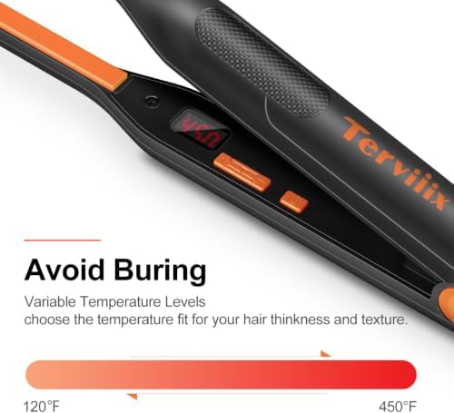 Terviiix Small Flat Iron for Short Hair, 3/10 Inch - Image 2
