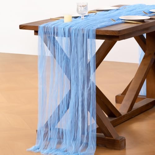Cheesecloth Table Runner Tulle Fall Boho Wedding Shower Party Home Decor - Image 3