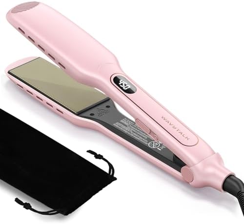 Wavytalk Wet to Straight Hair Straightener, 1.75″ Wide Vent Sesh Flat Iron by wavytalk-HairTalks