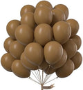 PartyWoo Brown Balloons 50pcs Boho Neutral Coffee Tan Fall Color 12 Inch by PartyWoo
