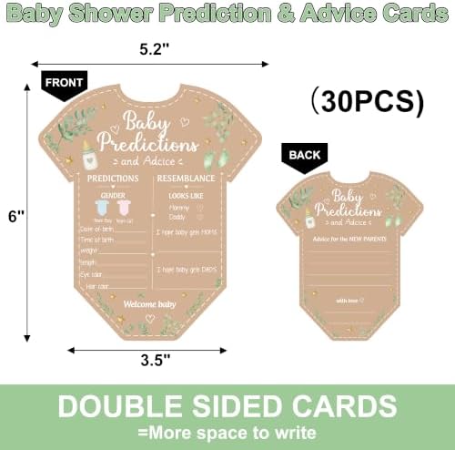 Sage Green Baby Shower Decorations Welcome Baby Banner Game Cards Kit - Image 3
