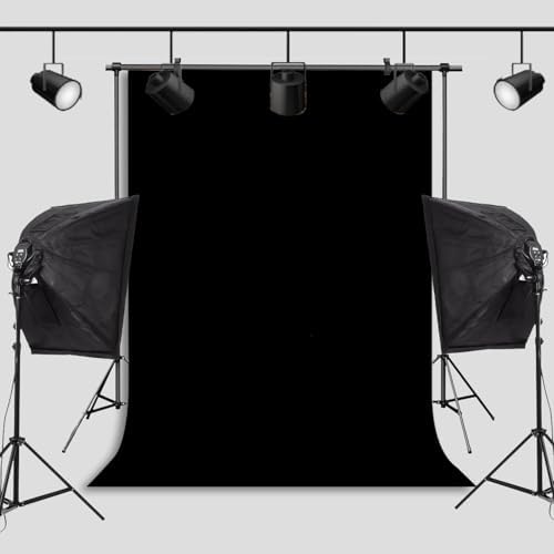 Black Photo Backdrop for Photoshoot Solid Color Background 10x20 ft - Image 6