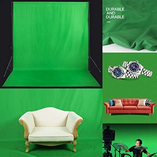 Green Screen Backdrop 10x12ft Photo Backdrop Chromakey Muslin Portrait Green Backdrop for PS Keying/Video Creation/Studio Portrait Shoots - Image 4