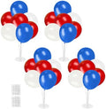 Voircoloria Balloon Stand Kit 4Sets with Balloons for Patriotic Decorations by Voircoloria