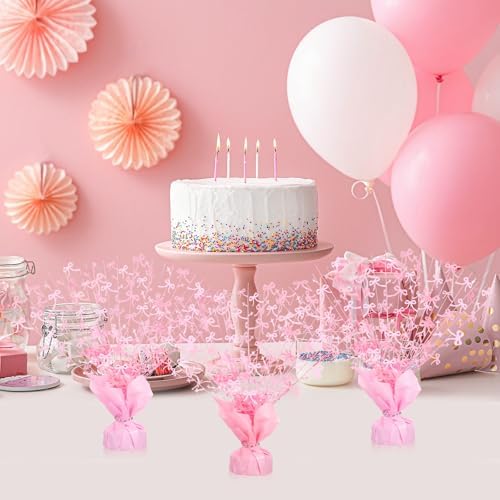 3 Pcs Pink Bow Table Decorations - Image 6