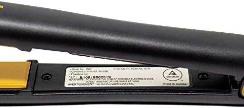 Original Medium Flat Iron, 1 inch, Black - Ceramic Floating Plates for Smooth, Shiny, Frizz-Free Hair - 1 Year Warranty, Made in Korea - Image 5