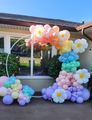 Daisy Balloon Arch Garland Kit, 131 Pcs Pastel Balloon Arch - Image 6