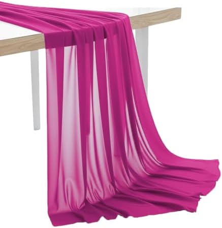 25 Yard Chiffon Fabrics, 44" Wide, Lightweight, Sheer – Magenta by MDS