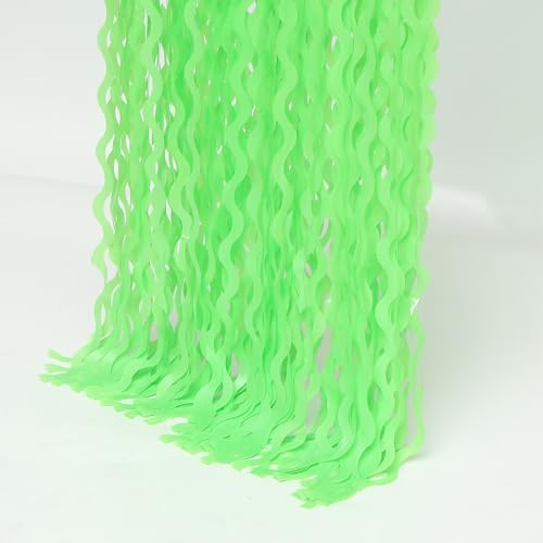 4 Pack Wavy Green Tinsel Backdrop Curtain - 3.3 ft x 6.6 ft Green Foil Fringe Curtains Photo Booth Prop Backdrop Streamer Birthday Party Decor - Image 5
